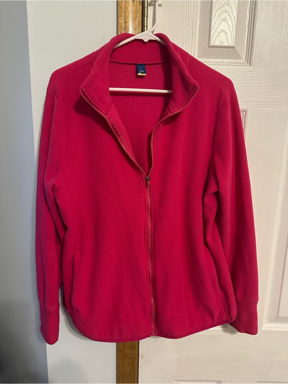 Old Navy Women's Bright Pink Fleece Full-Zip Jacket